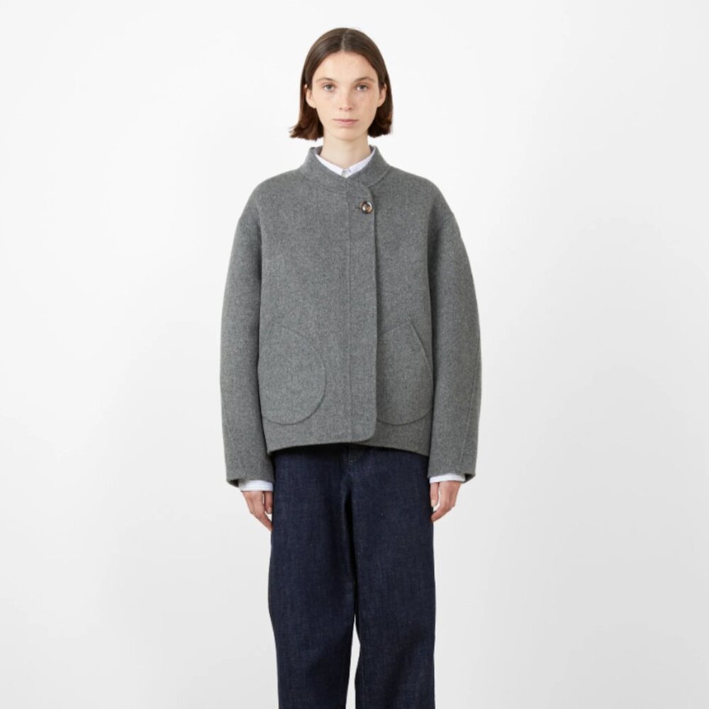 Soeur Windsor Brushed Wool Jacket in Grey